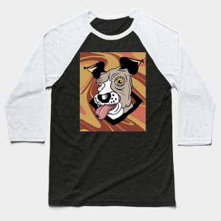 vintage crazy dog Baseball T-Shirt